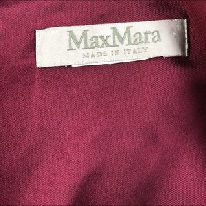 MaxMara Dresses - New MaxMara Maroon Front Drape Midi Dress MaxMara Dresses - New MaxMara Maroon Front Drape Midi Dress